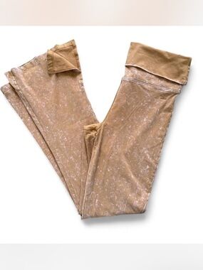 Victoria's Secret PINK Women's brown Flared Yoga Pants Foldover Waistband M